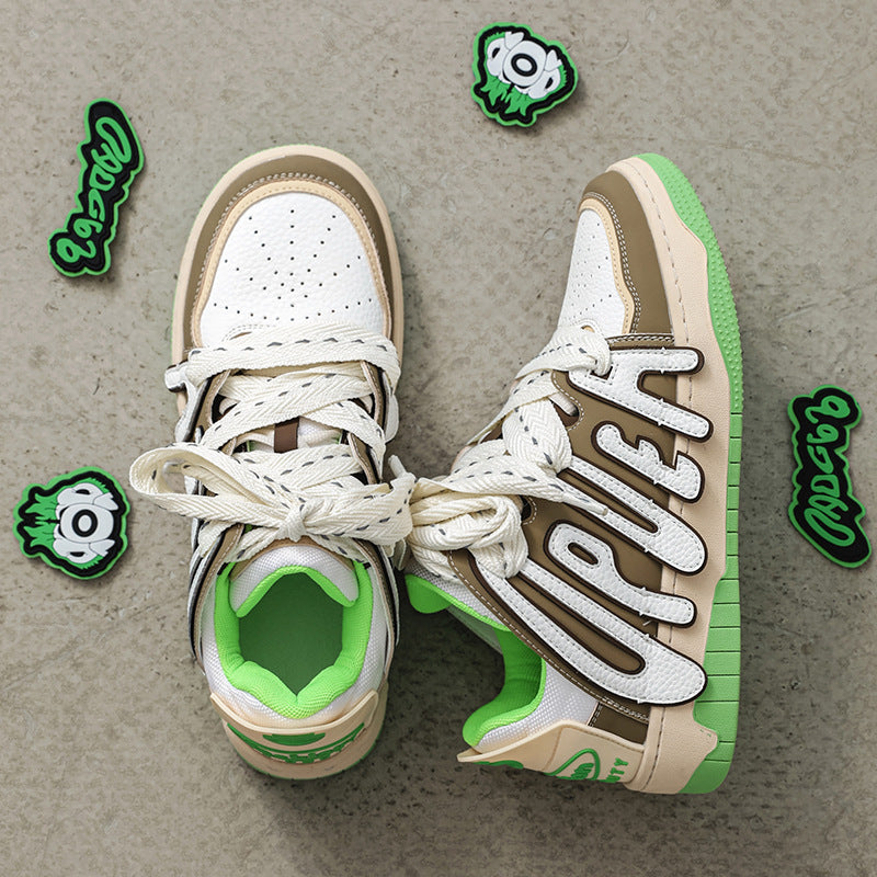 Zapatos de skate deportivos para parejas, modernos y versátiles para hombre