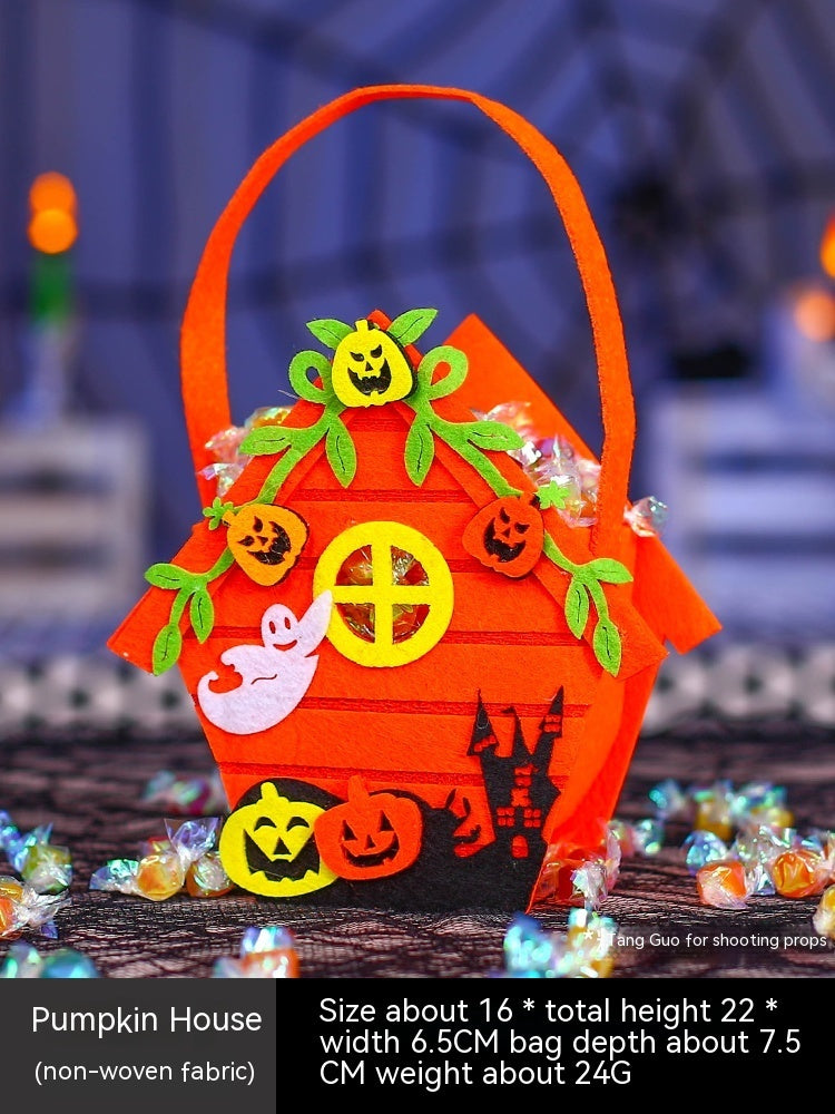 Halloween Pumpkin Bag Portable Children Props