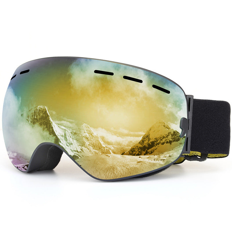 Grand miroir sphérique enduit, lunettes coupe-vent pour myopie à la cocaïne, lunettes de ski HX18 Edge