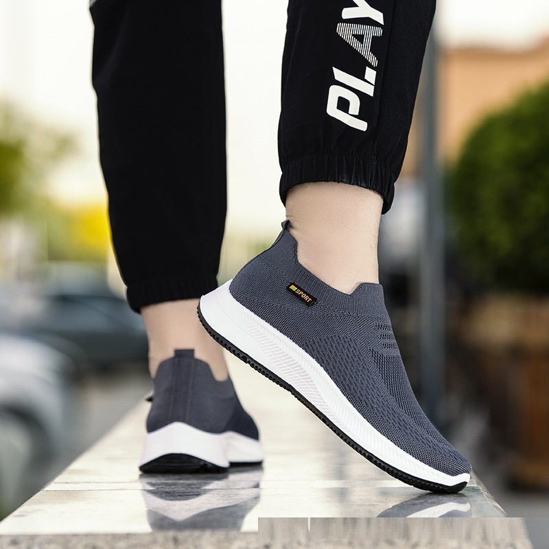 Chaussures en tissu de loisirs de sport de printemps chaussures à mailles fines tissées volantes