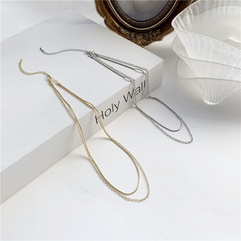 Collier de chaîne de clavicule personnalisé pour femme