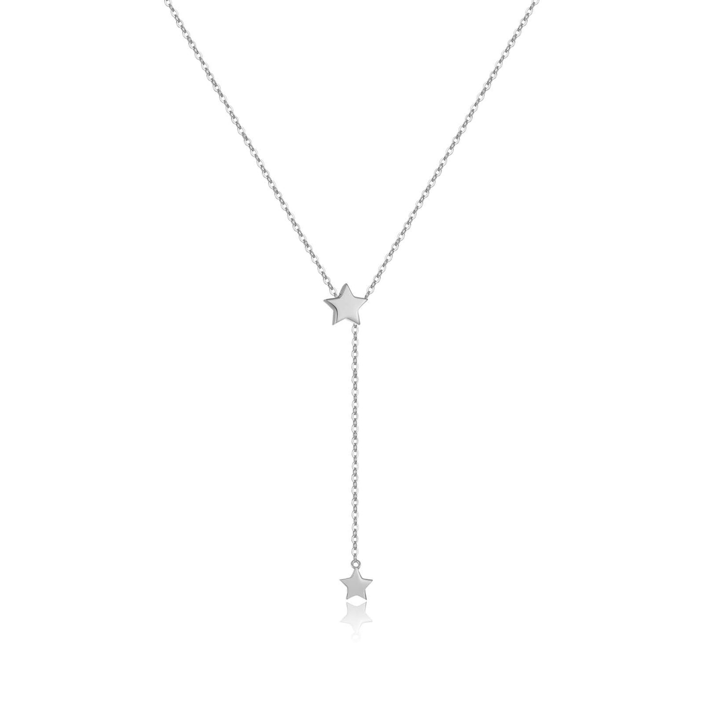 Collier pendentif lune et étoile