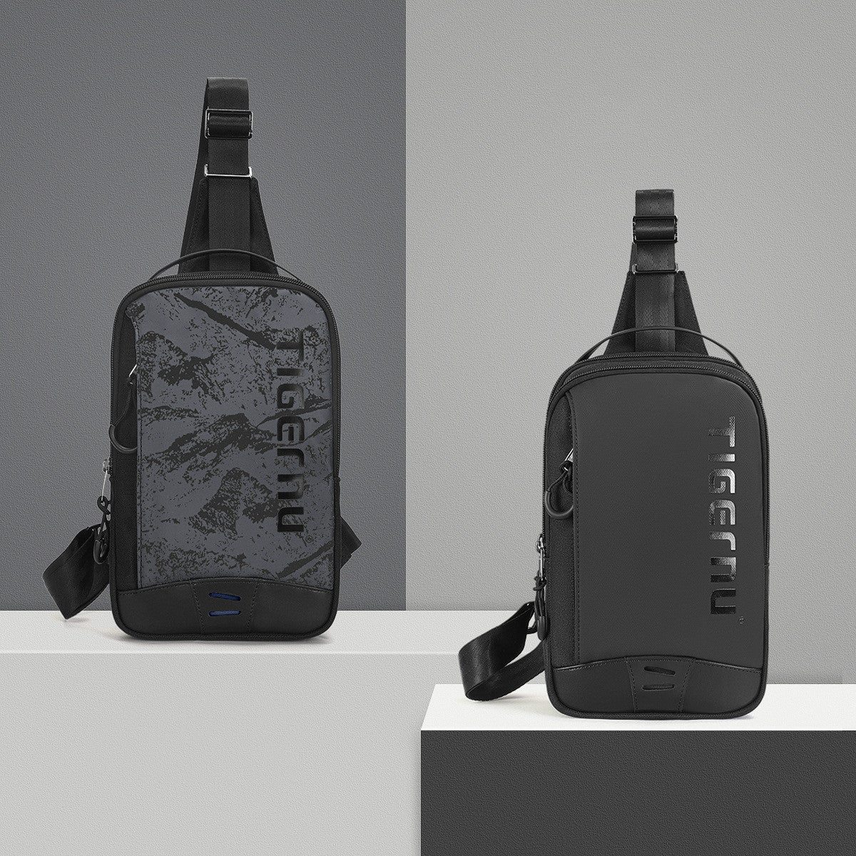 Bolso de pecho simple de camuflaje de moda para hombre