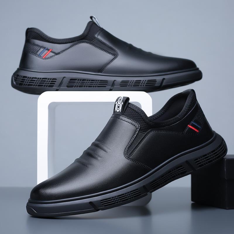 Zapatos de cuero casuales de negocios para hombres Fondo suave coreano