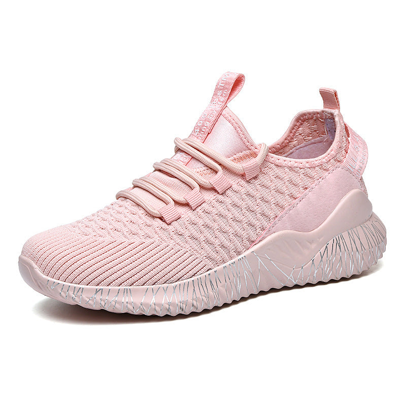 Chaussures de course de sport tissées volantes d'été pour couple