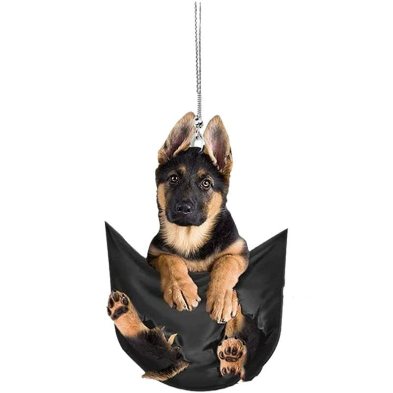 Pendentifs de rétroviseur automobile, effet 3D, décorations intérieures de véhicule, excellents cadeaux pour la famille, nouvelle collection