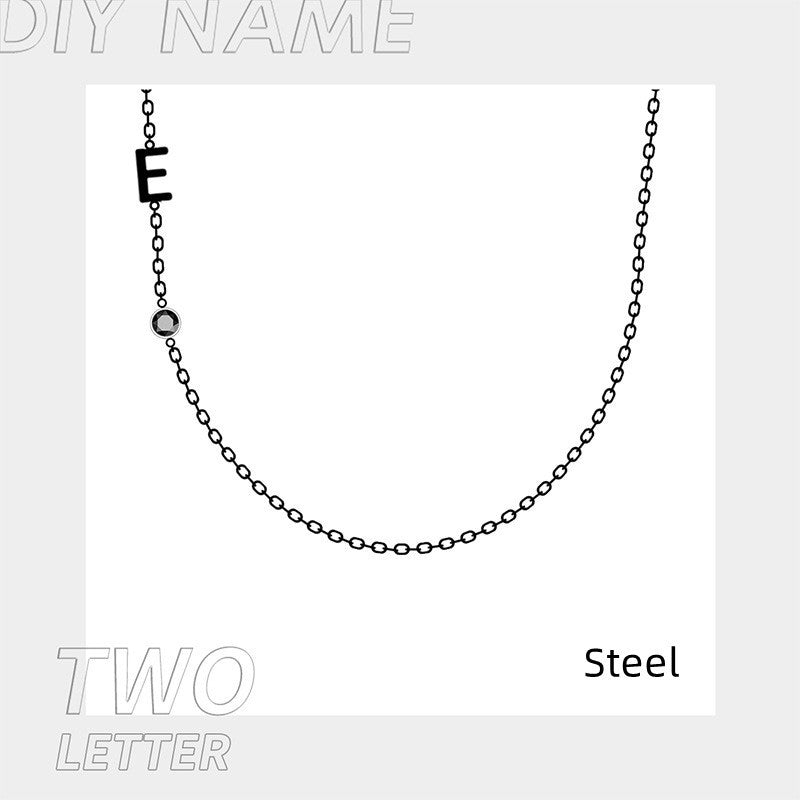 Stainless Steel 26 Alphabet Name Necklace