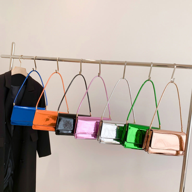 Fashion Laser Pure Color All-matching One Shoulder Underarm Bag