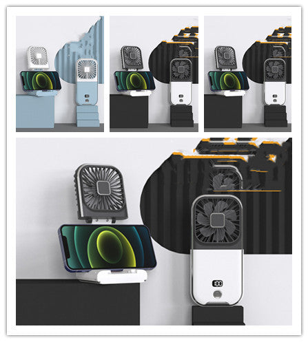 Ventilador pequeño portátil plegable con pantalla digital