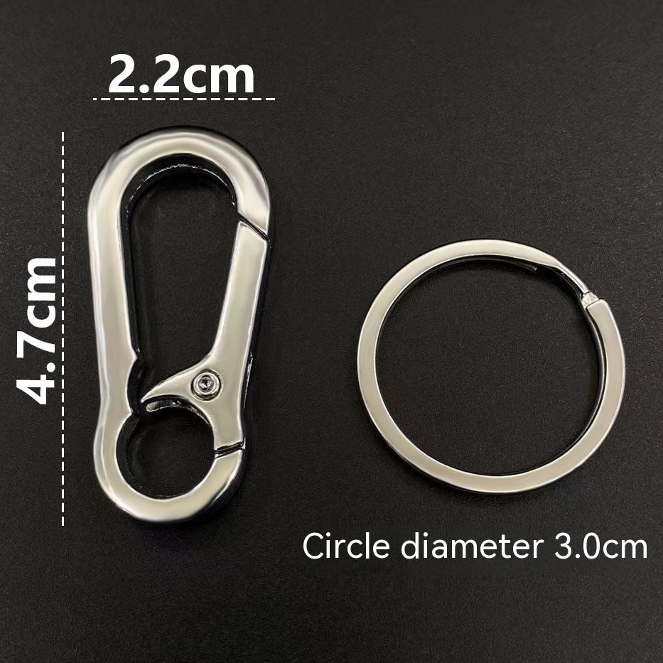 Llavero antipérdida de metal montado en la cintura para hombre