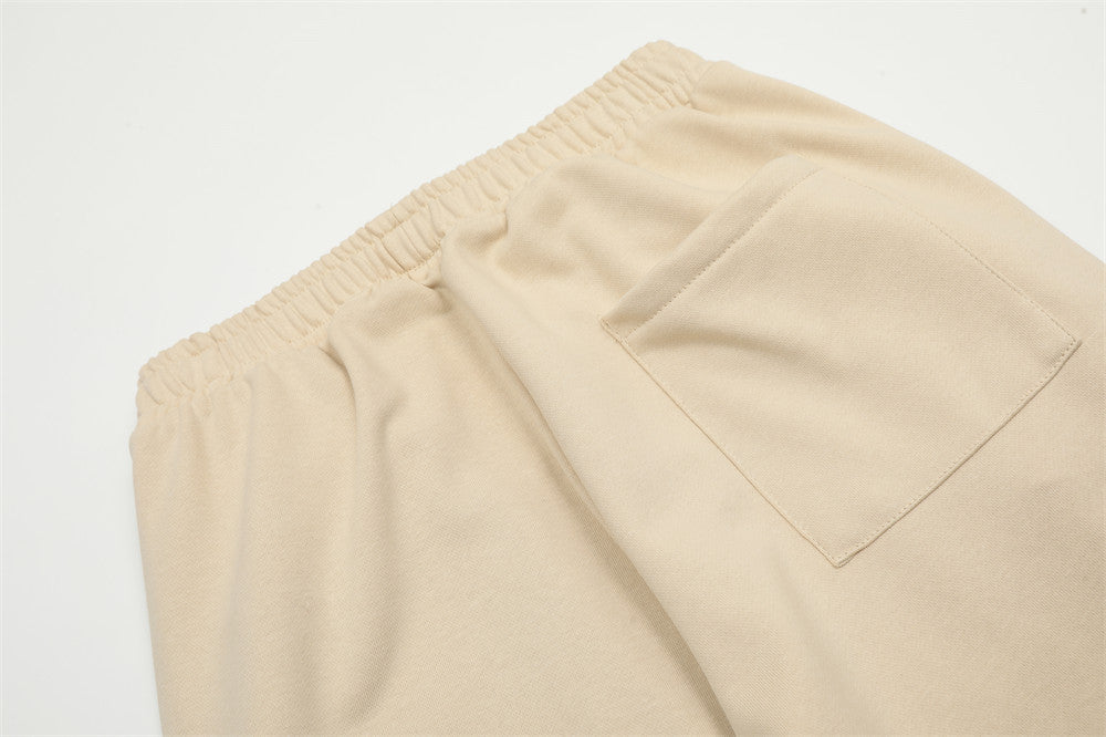 Letter Print Loose Track Sweatpants Men's