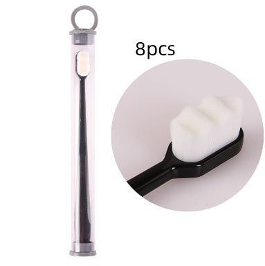 Brosse à dents Ultra-fine, poils Super doux, nettoyage en profondeur, Portable, outils de soins bucco-dentaires, nettoyage buccal, voyage