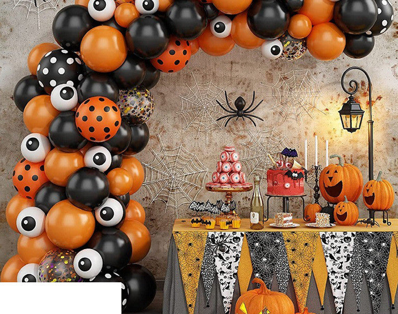 Conjunto de globos de látex para decoración de fiesta de Halloween