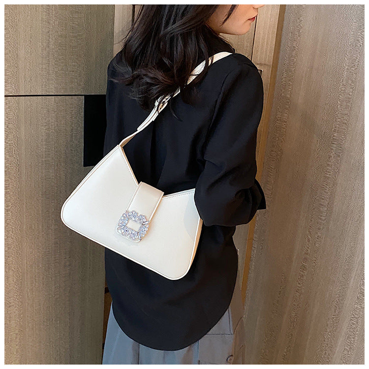 Women's Fashion Simple Diamond Large Capacity Shoulder Bag