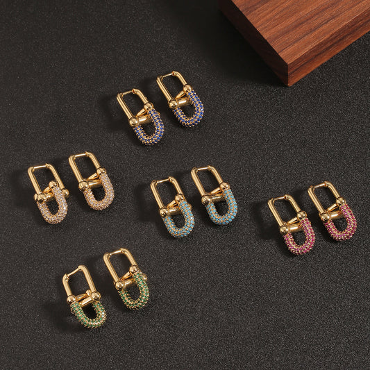 New Geometric European And American Ins Cold Style Ear Rings Women