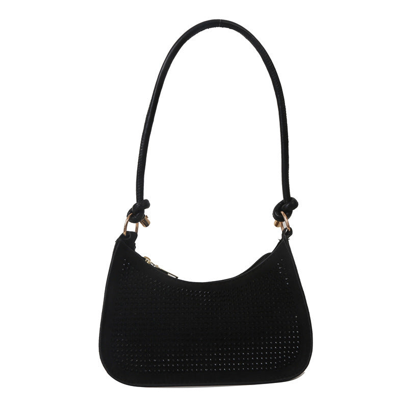 Sac sous les bras de Style occidental incrusté de diamants, sac à bandoulière décontracté à la mode