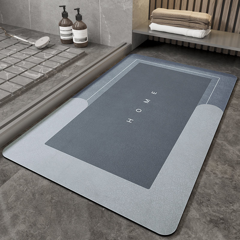 Alfombra de baño superabsorbente de piel de Napa, alfombra de baño de secado rápido, alfombras modernas simples antideslizantes para el suelo, alfombra de cocina a prueba de aceite para el hogar