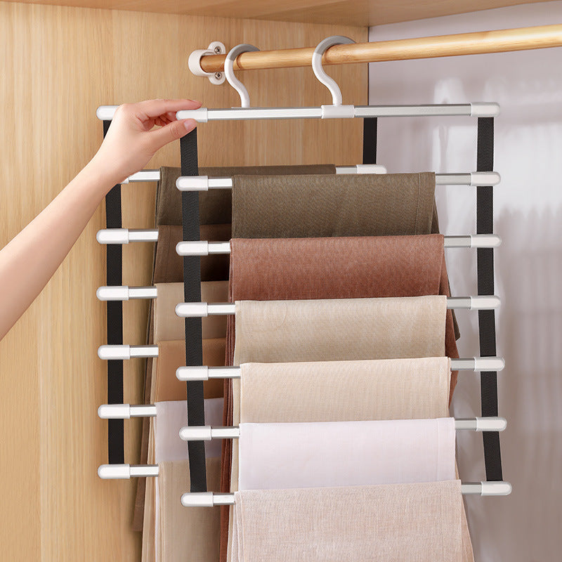 Multi-layer Trouser Hanger Folding Hanging And Collecting