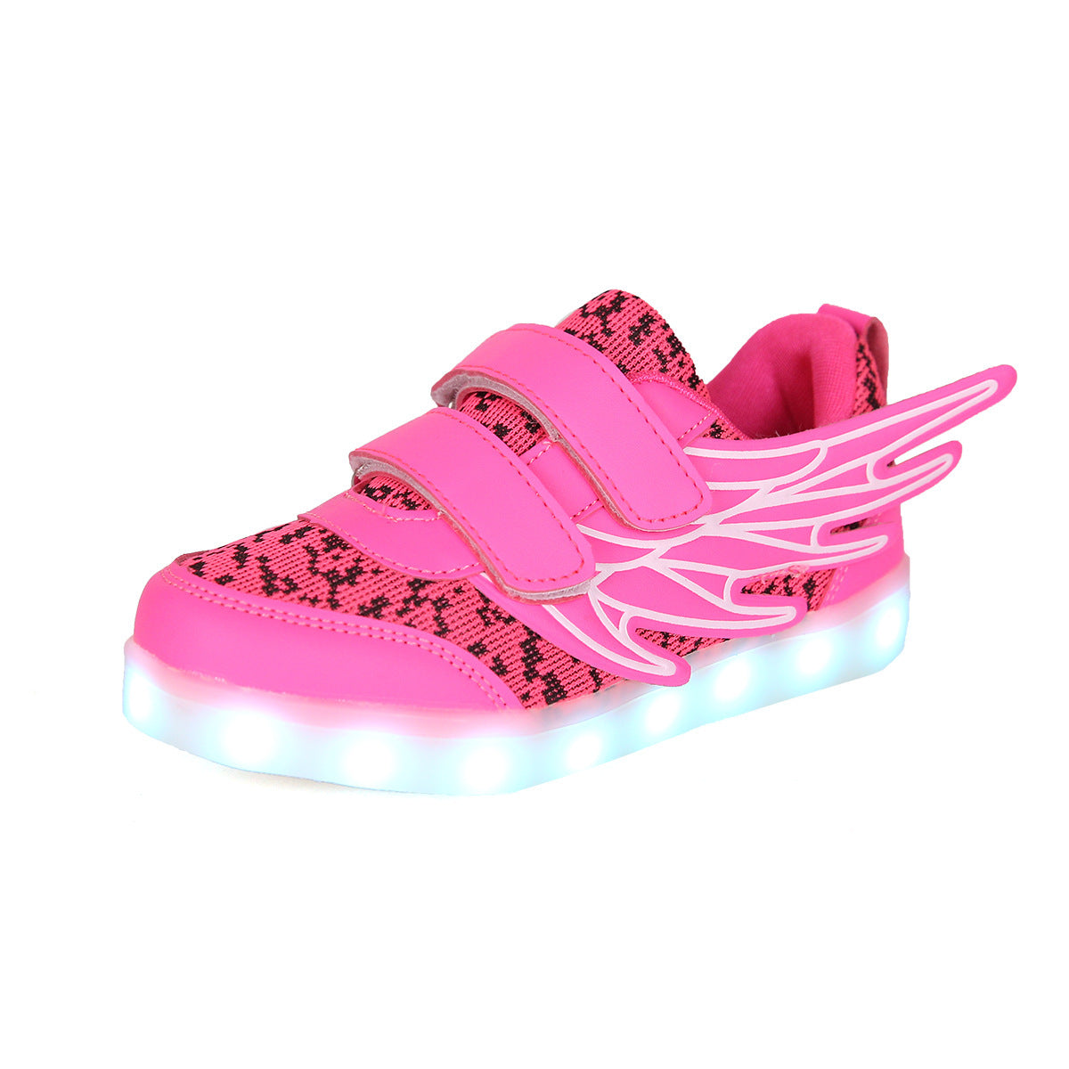 Chaussures pour enfants chaussures lumineuses LED ailes pour enfants chaussures lumineuses usb charge chaussures lumineuses colorées chaussures lumineuses décontractées 
