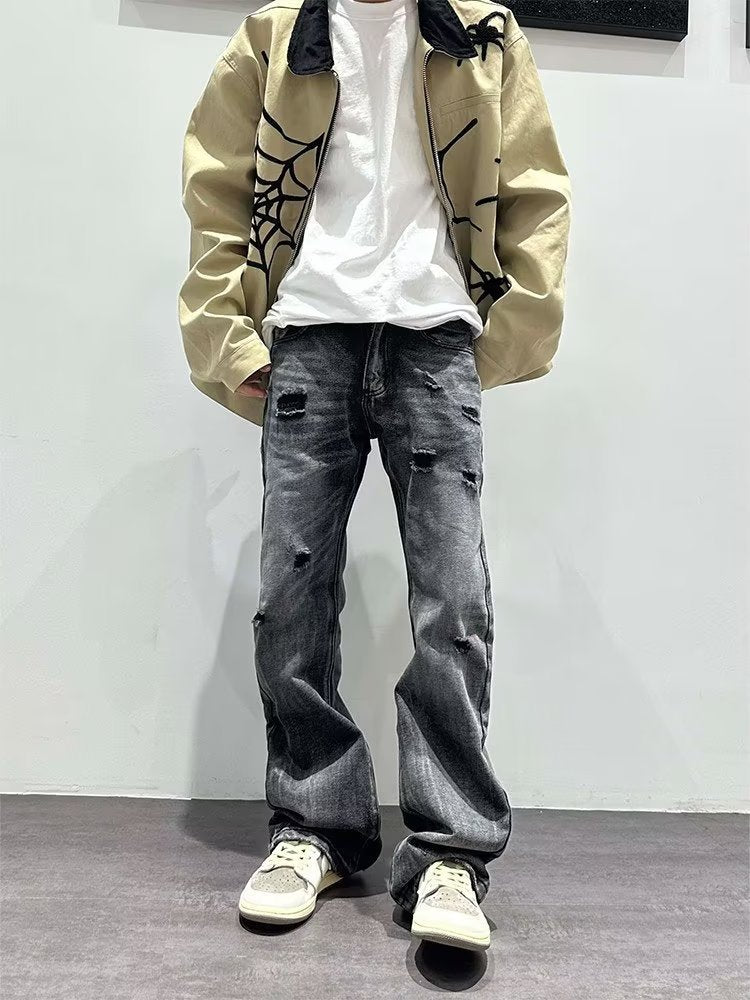 American Niche Water Washed Hole Skinny Jeans