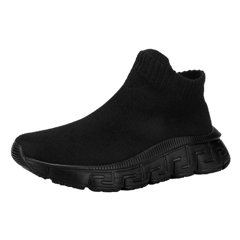 Technologie volant tissé Surface hiver à la mode respirant confortable chaussures décontractées à enfiler