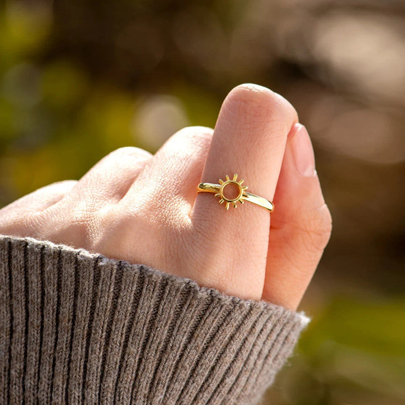 Decorations Light Up Your Rainy Golden Sun Ring