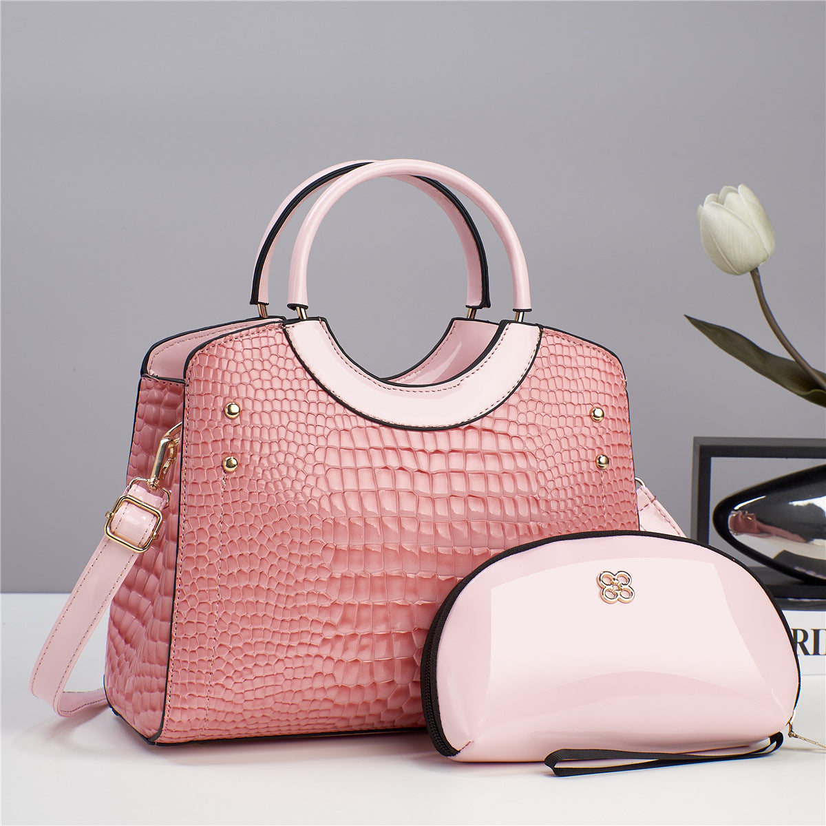 Sac à bandoulière tendance pour enfants et mères, sac à bandoulière texturé pour personnes d'âge moyen