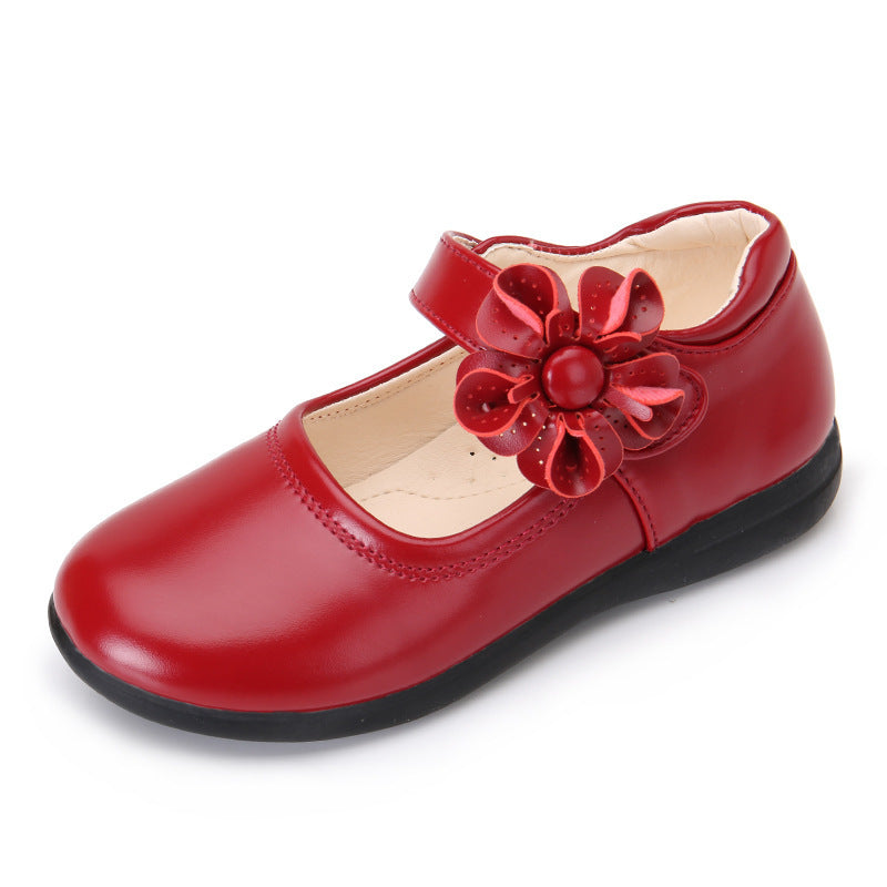 Chaussures de princesse à semelles souples pour grands enfants, noires, spectacle pour étudiants