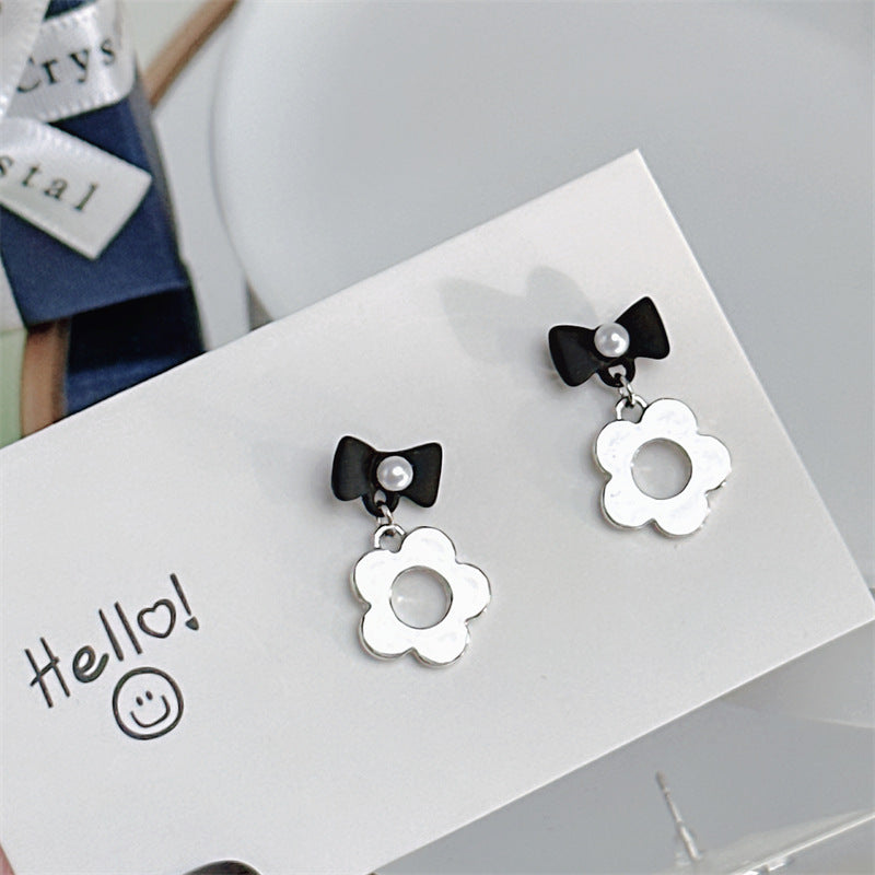 Boucles d'oreilles à tige en argent sterling pour femme