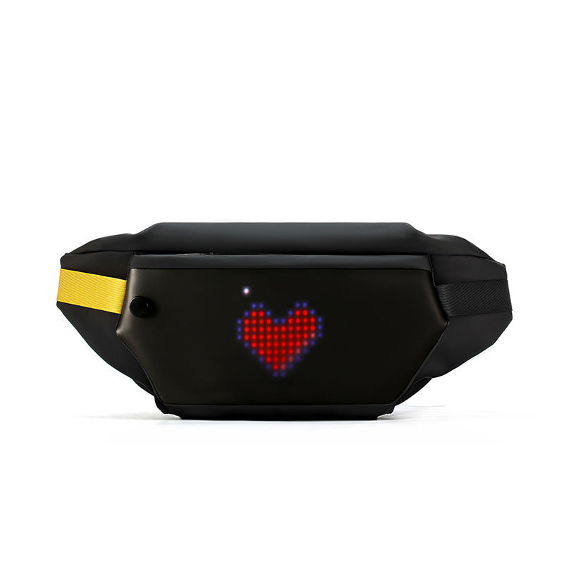 Riñonera LED Cool para hombre, bandolera DIY Edit