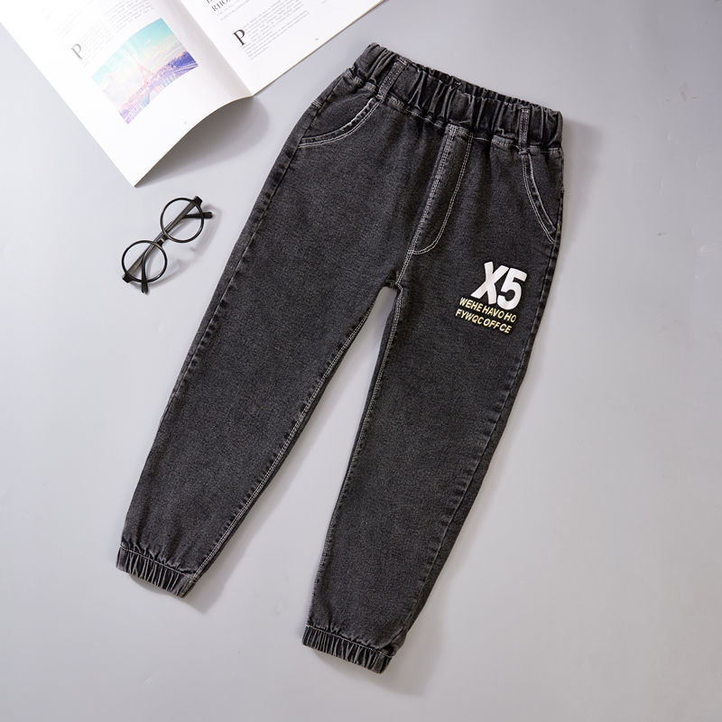 Jeans pour garçons automne et hiver nouveau velours une pièce