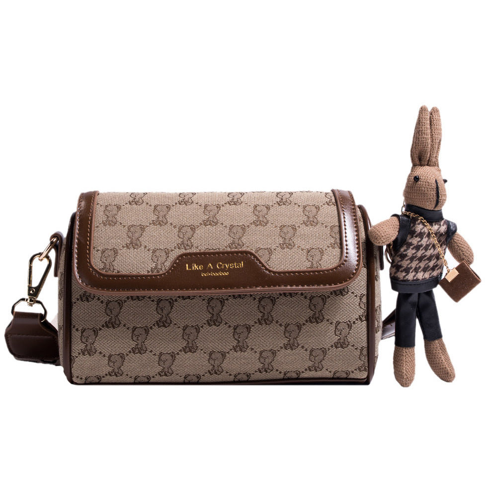 Bolso Cuadrado Pequeño Oso Lindo Bolso De Hombro Simplicidad Original