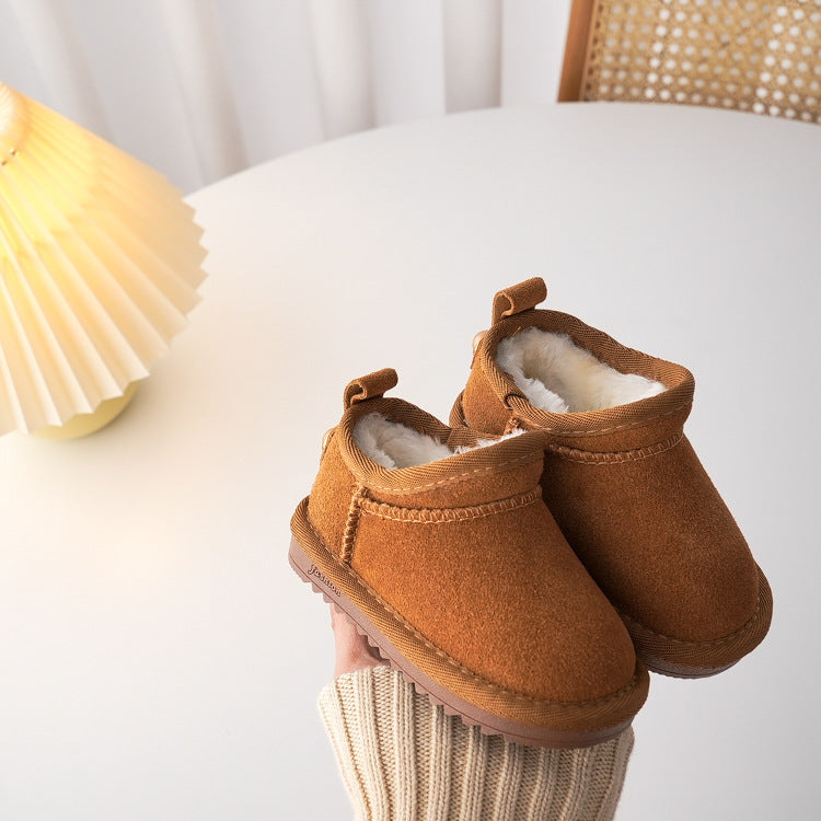 Bottes de neige basses pour enfants à la mode