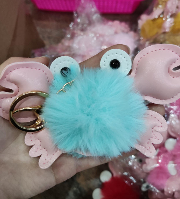 Pendentif porte-clés crabe mignon de dessin animé