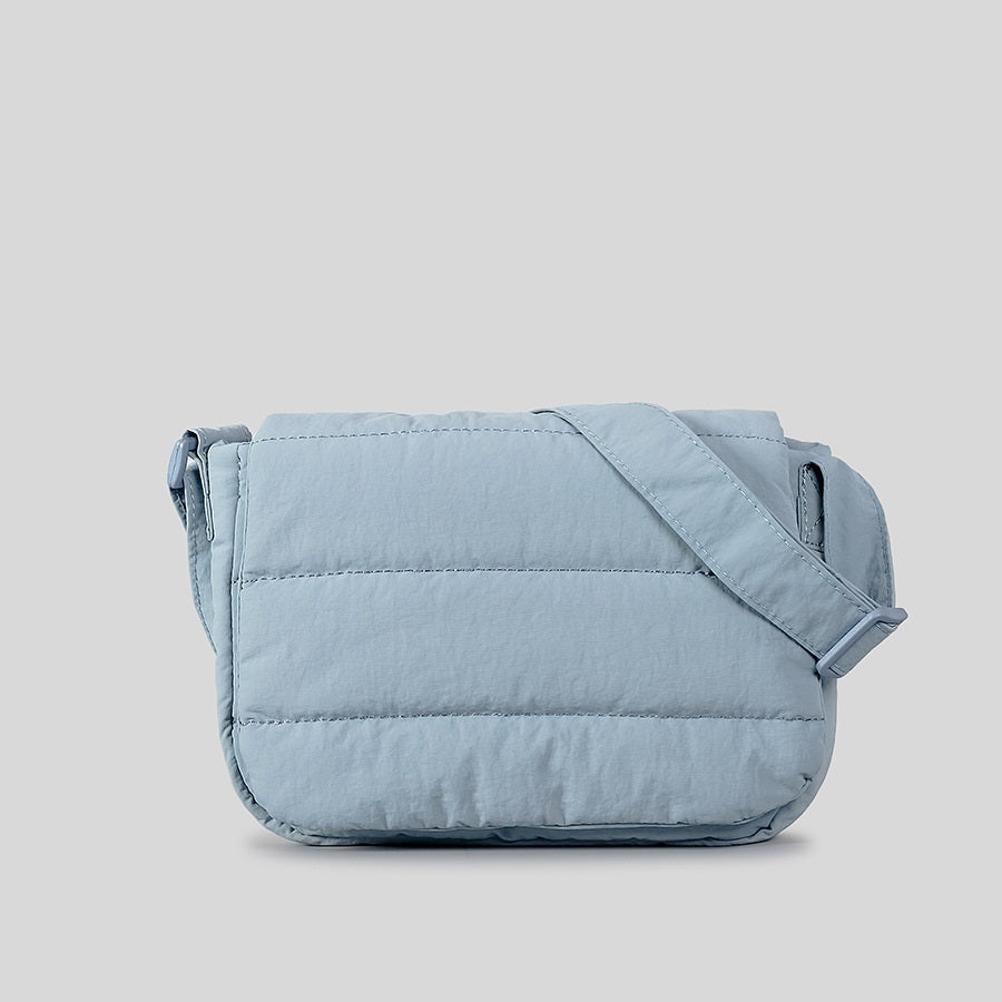 Sac à bandoulière matelassé à large bandoulière, à rabat simple et léger, Design d'intérêt particulier