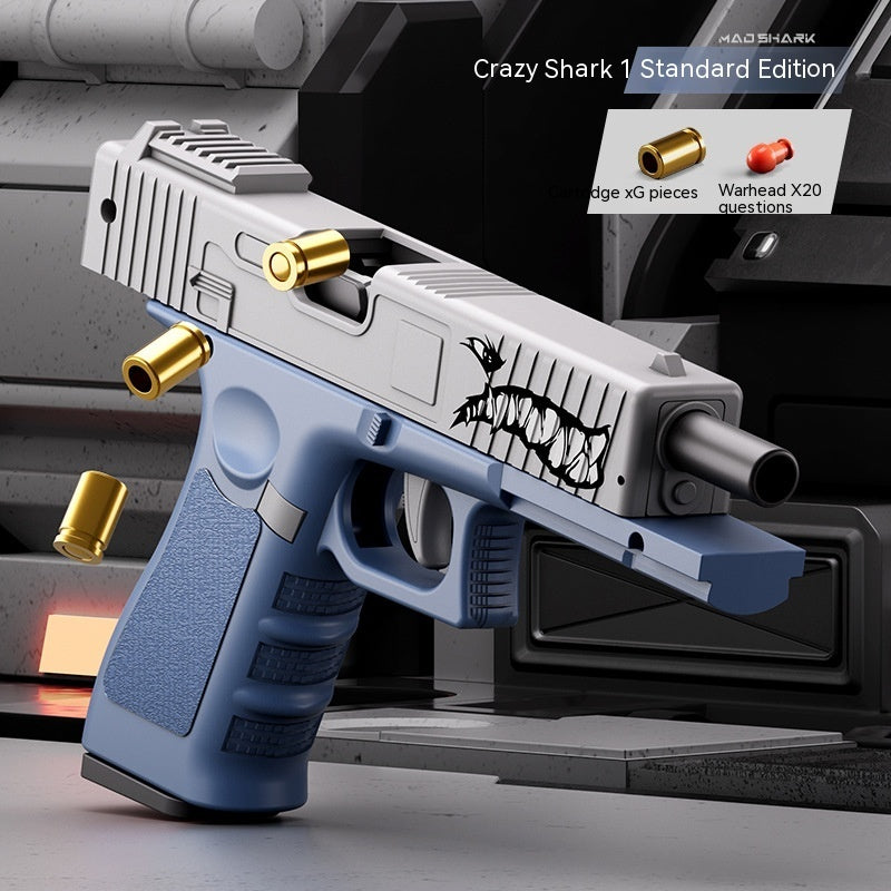 Pistolet jouet à coque à lancement automatique en plastique pour enfants