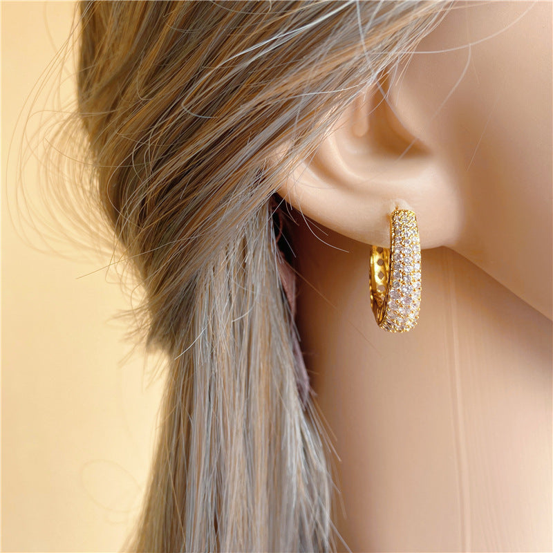 Boucles d'oreilles françaises galvanisées, clous d'oreilles de Style créatif