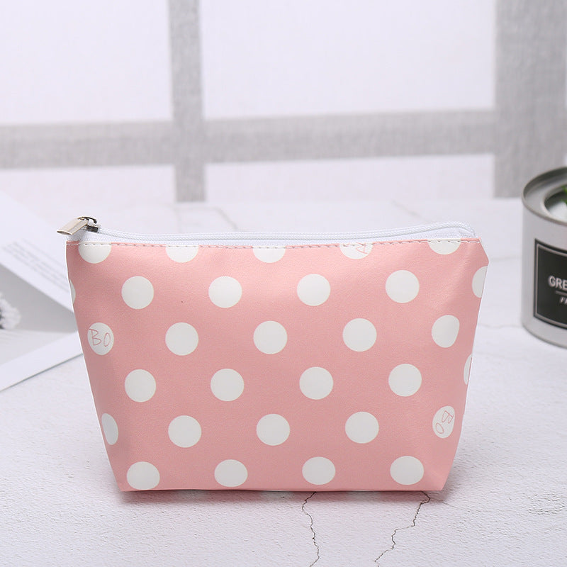 Gift Customized Women's PU Leather Handbag Fashionable Cosmetic Bag Outdoor Travel Cosmetics Buggy Bag