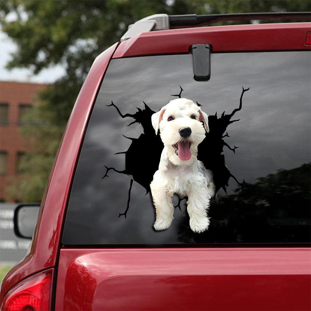 Autocollant de carrosserie Rottweiler souriant, autocollant de fenêtre de voiture, réfléchissant et imperméable