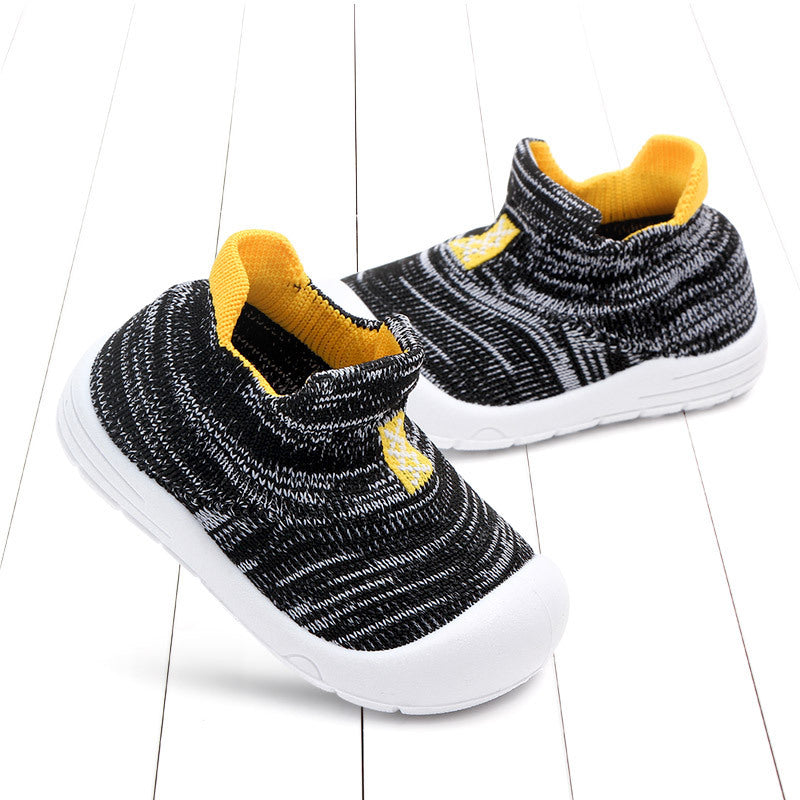Chaussures de printemps à semelle souple pour enfants, chaussures de marche antidérapantes et respirantes pour bébés