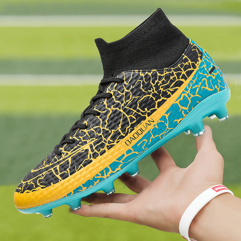 Chaussures d'entraînement montantes pour jeunes étudiants de football pour hommes