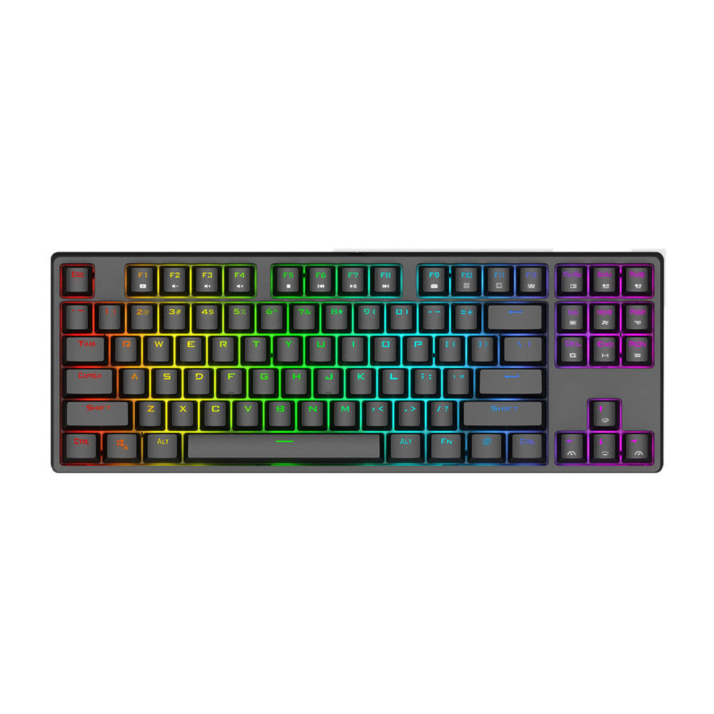 Chief Player Lang MK8 clavier mécanique 87 touches rvb bureau de jeu rétro-éclairé muet bleu rouge G jaune axe Jiadalon