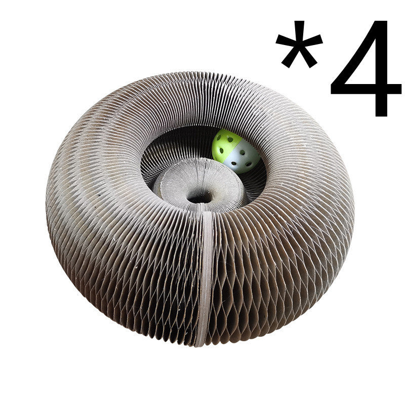 Rascador para gatos con forma divertida, rascador para gatos 2 en 1, órgano mágico, plegable, práctico, reciclable, duradero