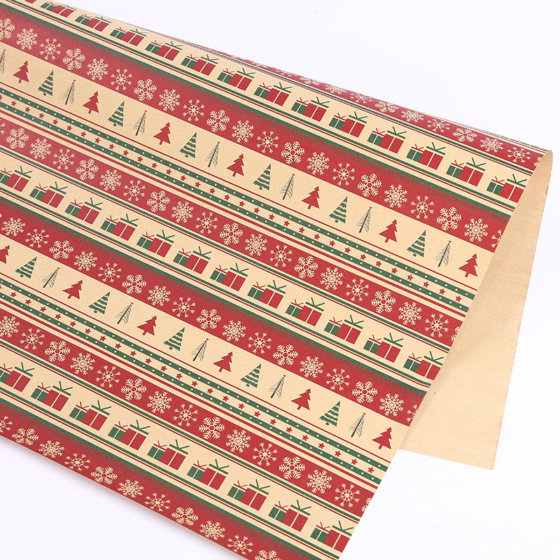 Papier d'emballage épais pour cadeaux de Noël