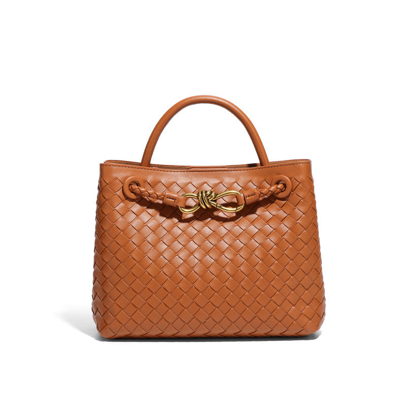 Sac messager à bandoulière tissé à la main pour femmes, personnalité gracieuse, Simple