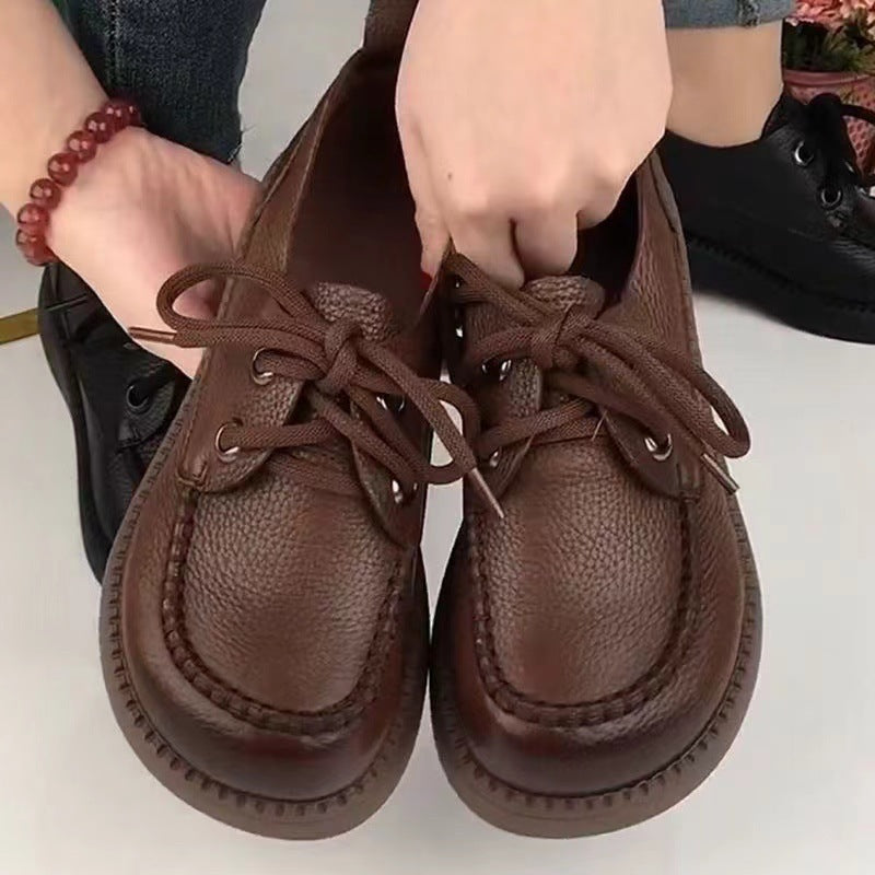 Mocasines con plataforma y aumento de fondo suave