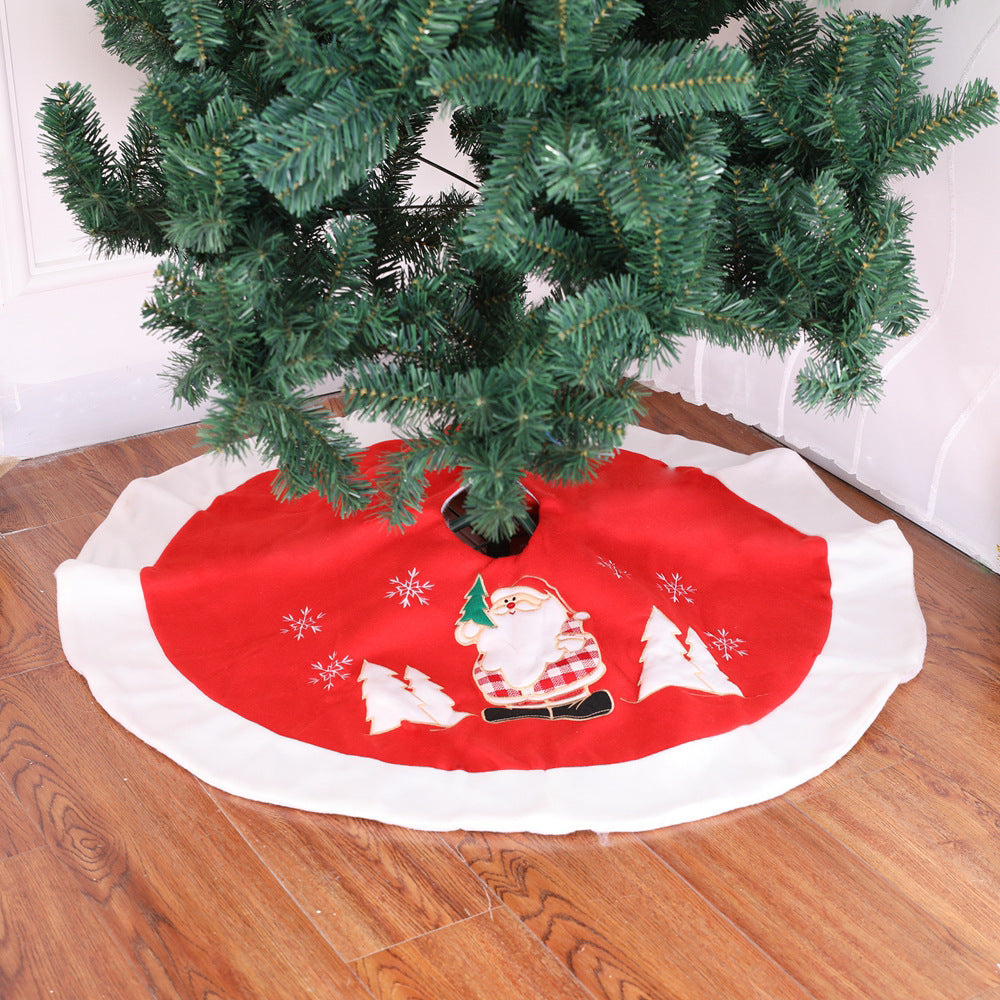 Jupe d'arbre de Noël Décorations d'arbre de Noël Cadeaux de Noël Assortiment de scènes de Noël