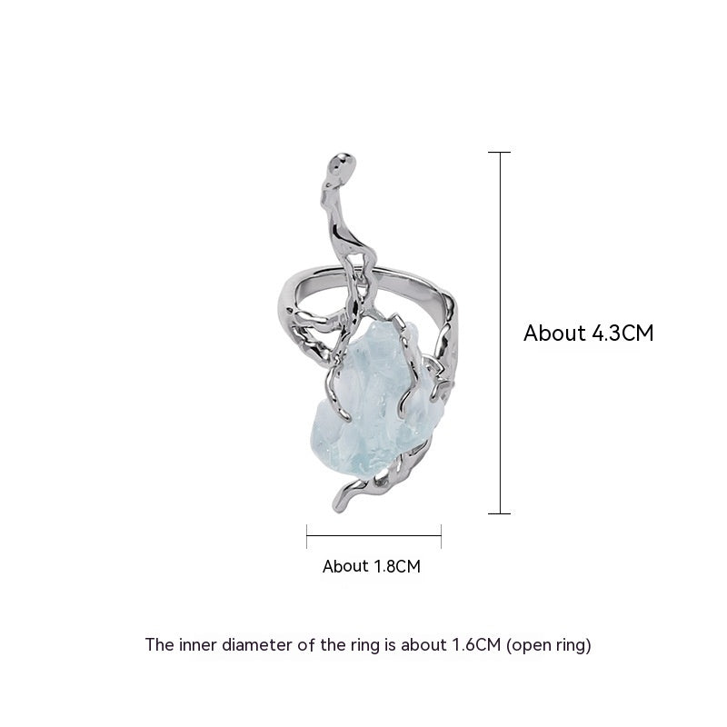 Collar Original Serie Glaciar Azul Para Mujer