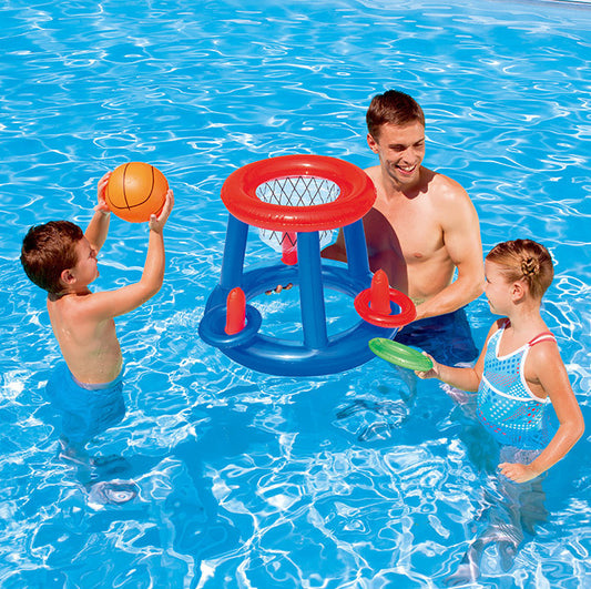 Aro de baloncesto inflable, marco de aro de baloncesto de PVC, juego de tiro con agua