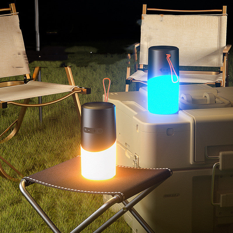 Altavoz Bluetooth inalámbrico portátil al aire libre con luces RGB